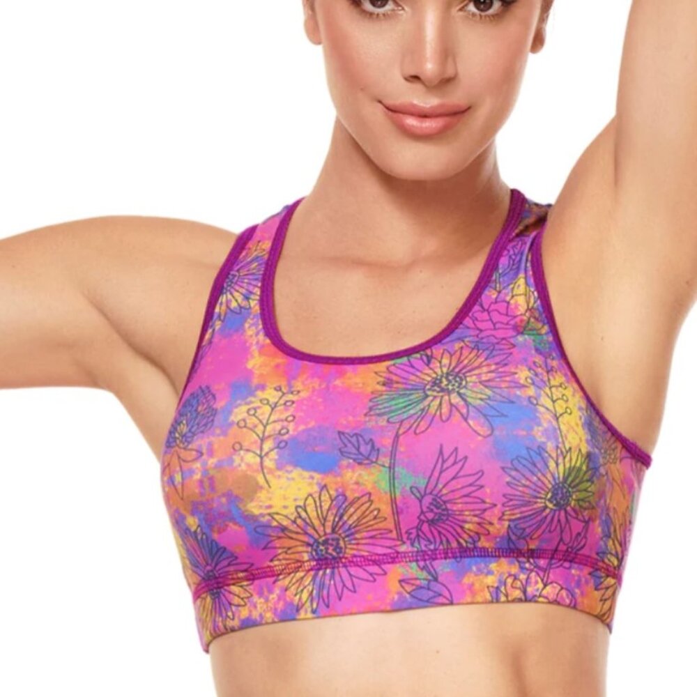 NEW Women's Floral Sports Bra – Bold, Beautiful, and Built to Move